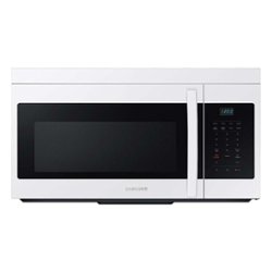 Samsung - 1.6 cu. ft. Over-the-Range Microwave with Auto Cook - White - Front_Zoom