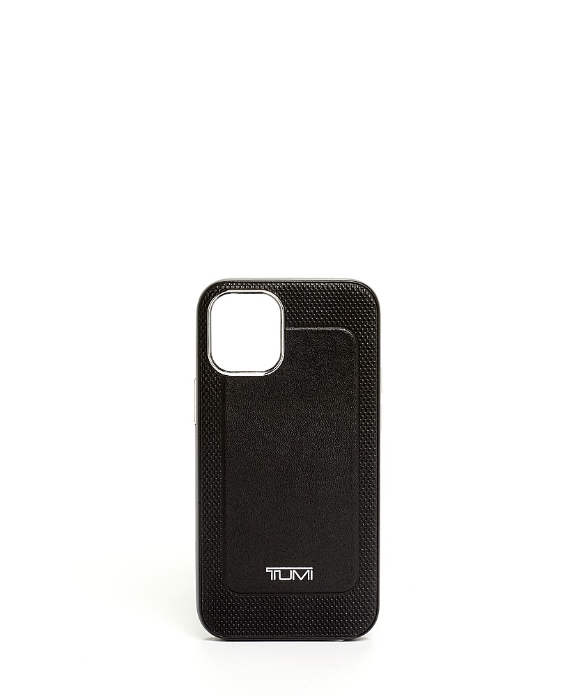 Best Buy: TUMI Leather Soft shell iPhone 12 Mini Black 139419-1077