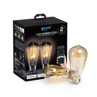 Geeni - LUX ST19 Wi-Fi Smart Edison Bulb (2-Pack) - White - Front_Zoom