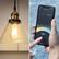 Left. Geeni - LUX ST19 Wi-Fi Smart Edison Bulb (2-Pack) - White.