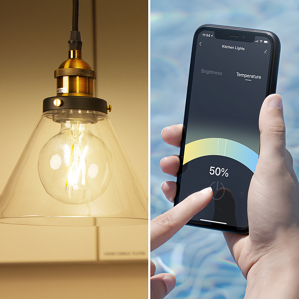 Angle View: FEIT ELECTRIC - Smart LED E26 Light Bulb - Multicolor