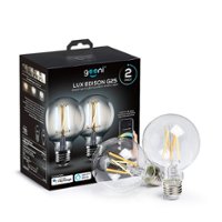 Geeni - LUX G25 Wi-Fi Smart Edison Bulb (2-Pack) - White - Front_Zoom