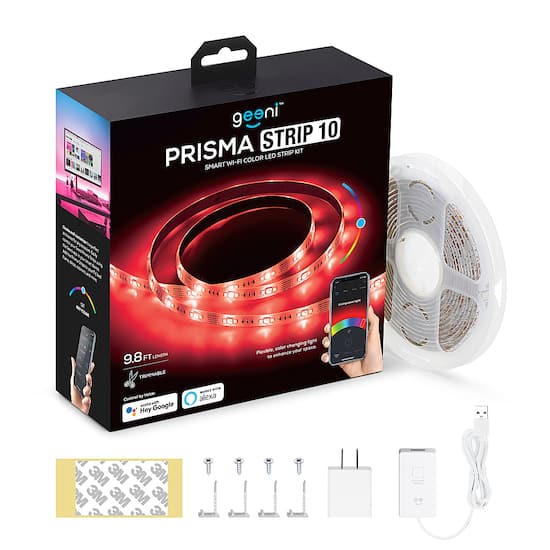 Geeni Prisma Smart LED Strip Lights White GN EW009 999 Best Buy