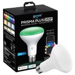 Geeni - Prisma Drop BR30 Wi-Fi Smart Light Bulb - White - Front_Zoom