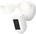 Left Zoom. Ring - Floodlight Cam Plus Outdoor Wired 1080p Surveillance Camera - White.