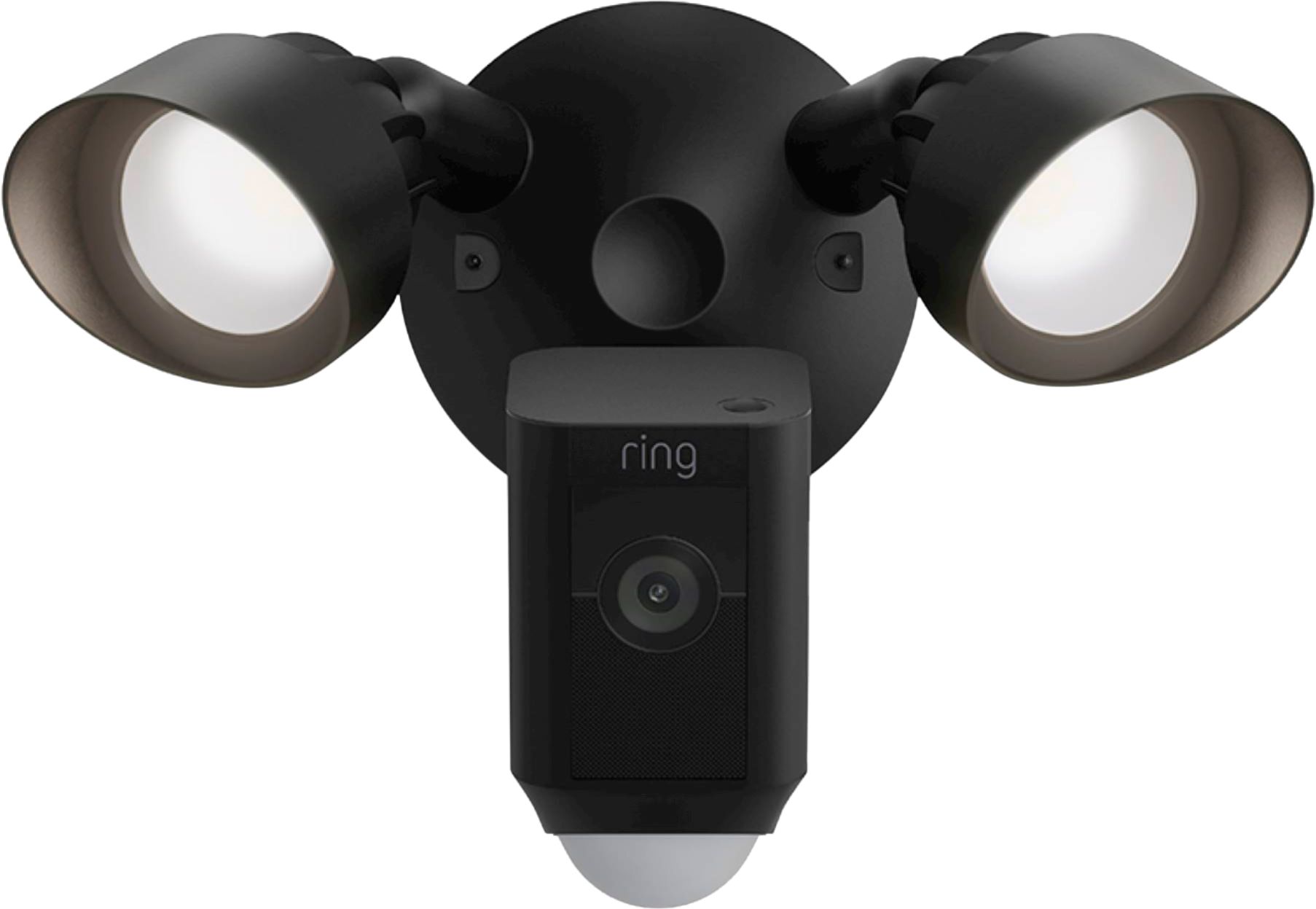 Ring Outdoor Security Cam Wi-Fi Motion Activated Floodlight 2-Way Talk Black 