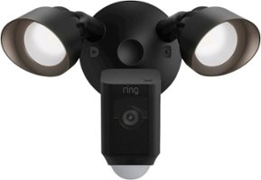Ring - Floodlight Cam Plus Outdoor Wired 1080p Surveillance Camera - Black - Front_Zoom