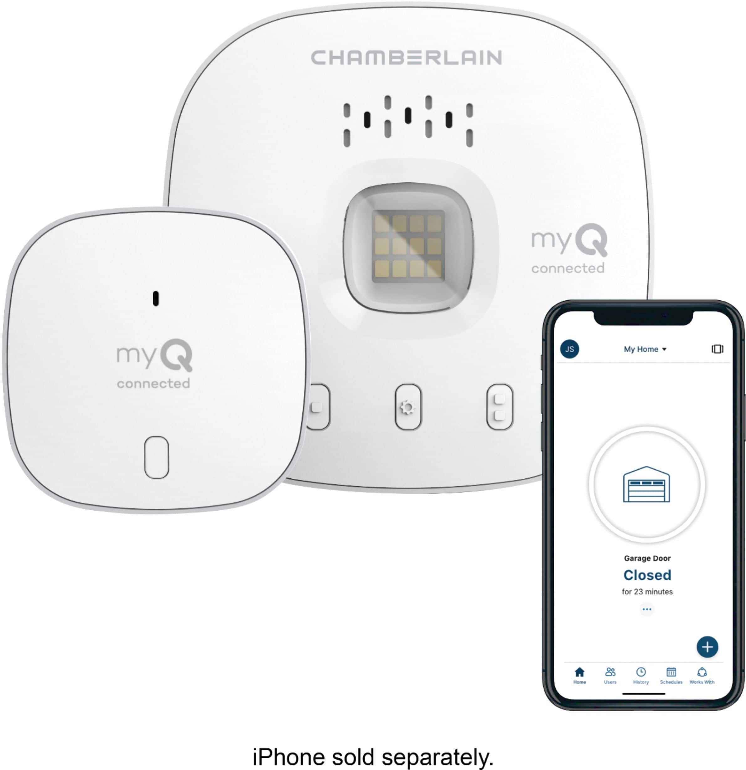 Alt View 11. Chamberlain - myQ Smart Garage Control - White.