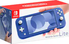 Front. Nintendo - Switch 32GB Lite - Blue.