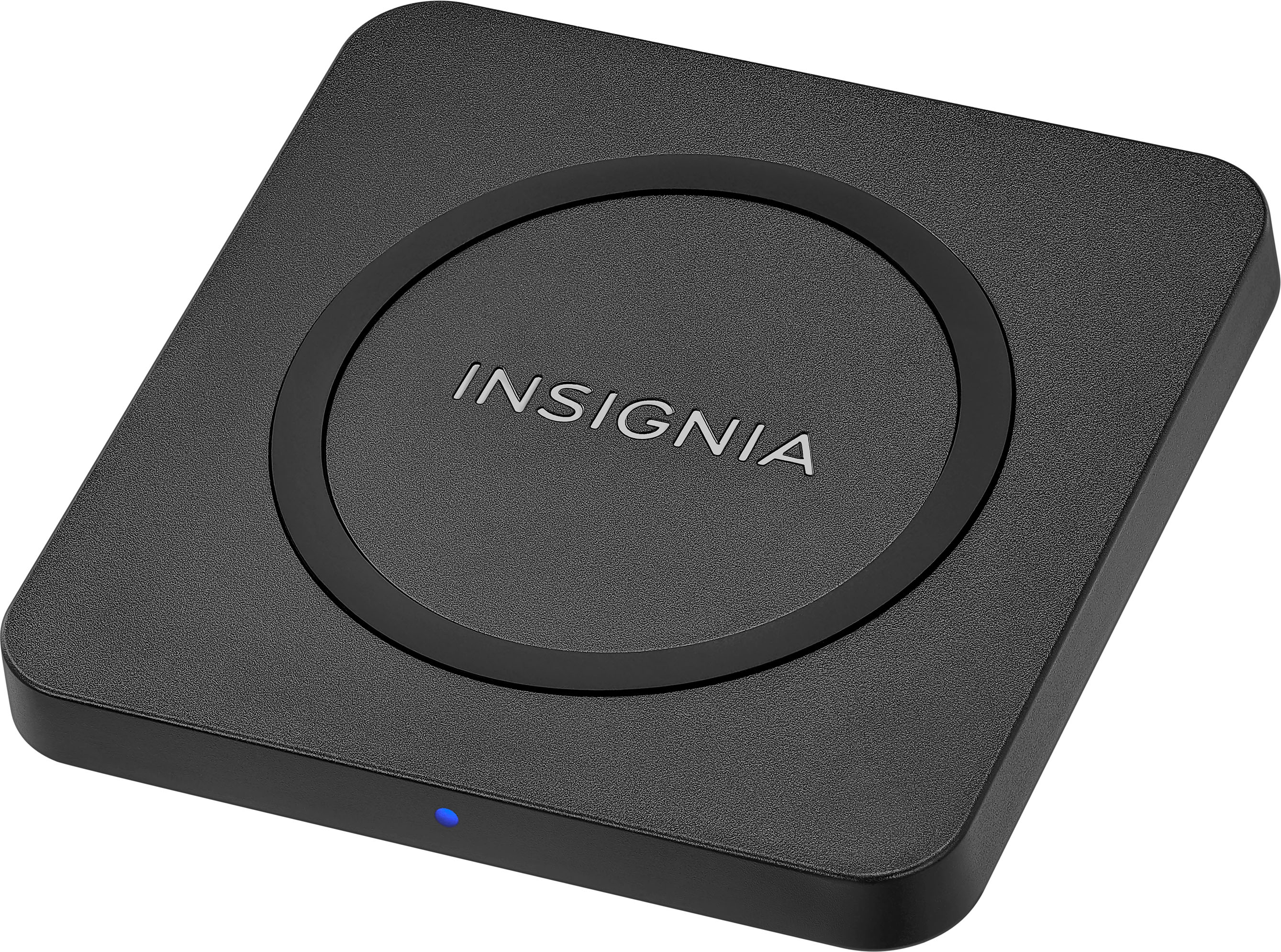 Insignia™ - 15 W Qi-Certified Wireless Charging Pad for Android/iPhone - Black