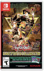 OD NINTENDO SWITCH.
Yu-Gi-Oh! EARLY DAYS COLLECTION
Contains one of two Quarter Century Secret Rare & ADOLESCENTS Harpie's Feather Duster Yu-Gi-Oh! TCG cards!
Contient une des deux cartes Rare secrètes du quart de siècle Plumeas de Harpie Yu-Gi-Oh! TCG!
Contiene una de dos cartas "Poivo de Pluma de Arpia" Raras Secretas Cuarto de Siglo de Yu-Gi-Oh! TCG!
T 2020 Studio Dice/SHUEISHA, TV TOKYO, KONAMI
ESRB
Konami Digital Entertainment