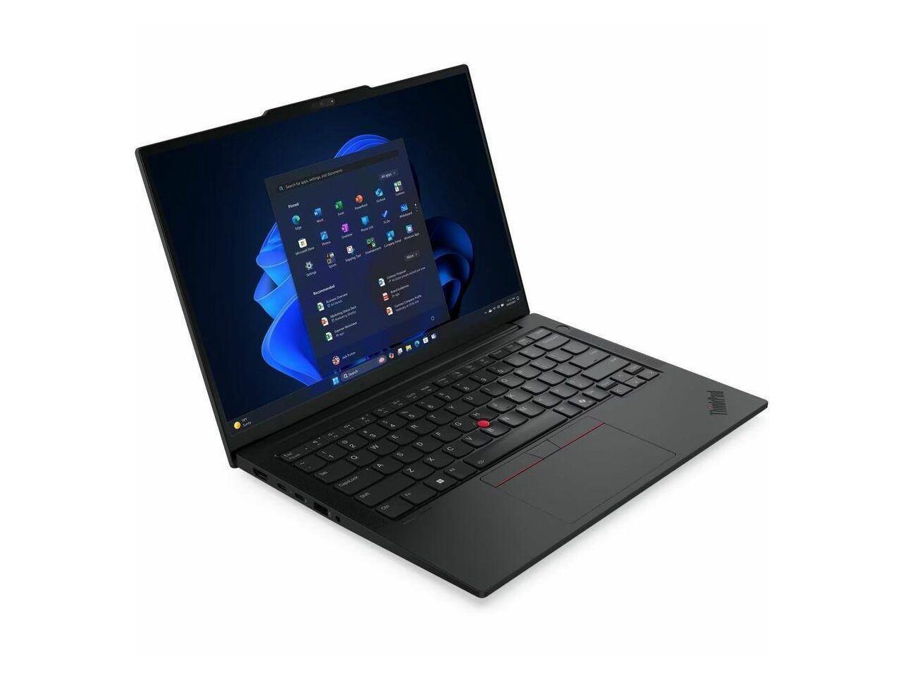 Left. Lenovo - Lenovo ThinkPad E14 Gen 7 - 14" Touchscreen - Intel Core 5 - 16 GB - 512 GB SSD - Windows 11 Pro - Black.