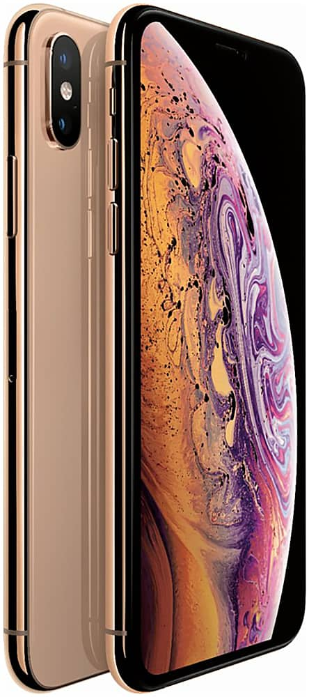 iPhone xs ゴールド 256GB バッテリー79% simロック解除済み - www 