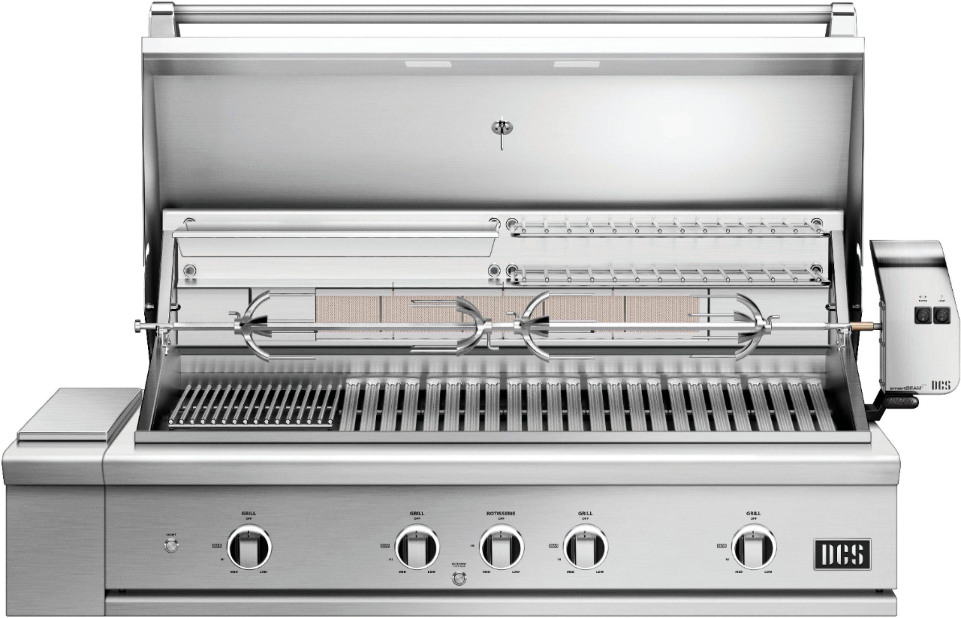 Left. DCS - 48" Series 9 Grill, Natural Gas - Stainless Steel.