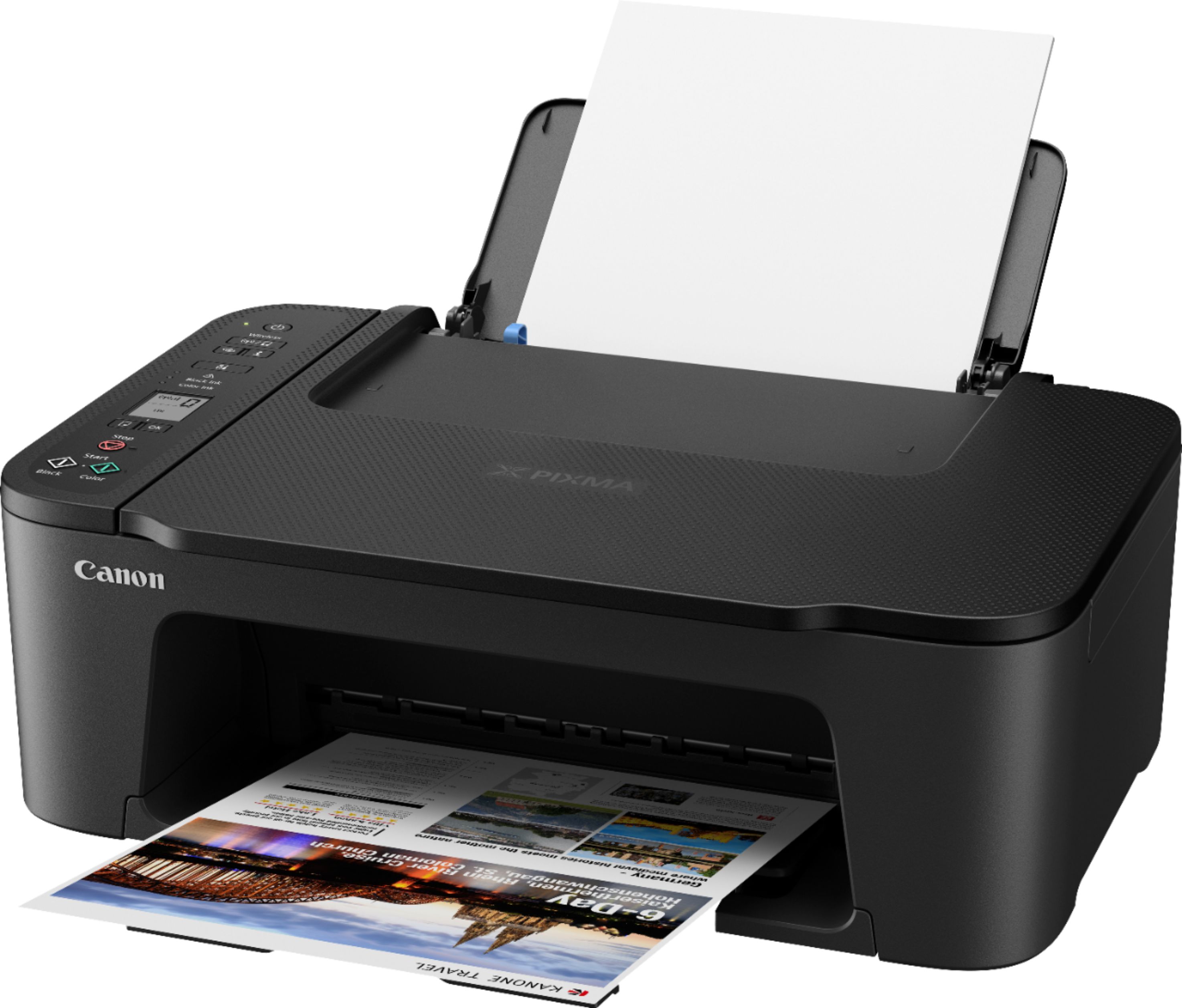Left View: Canon - PIXMA TS3520 Wireless All-In-One Inkjet Printer - Black