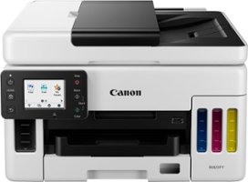 Canon - MAXIFY MegaTank GX6020 Wireless All-In-One Inkjet Printer - White - Front_Zoom