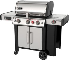 Weber - Genesis II Smart Grill SX-335 3-Burner Propane Gas Grill - Stainless Steel - Angle_Zoom