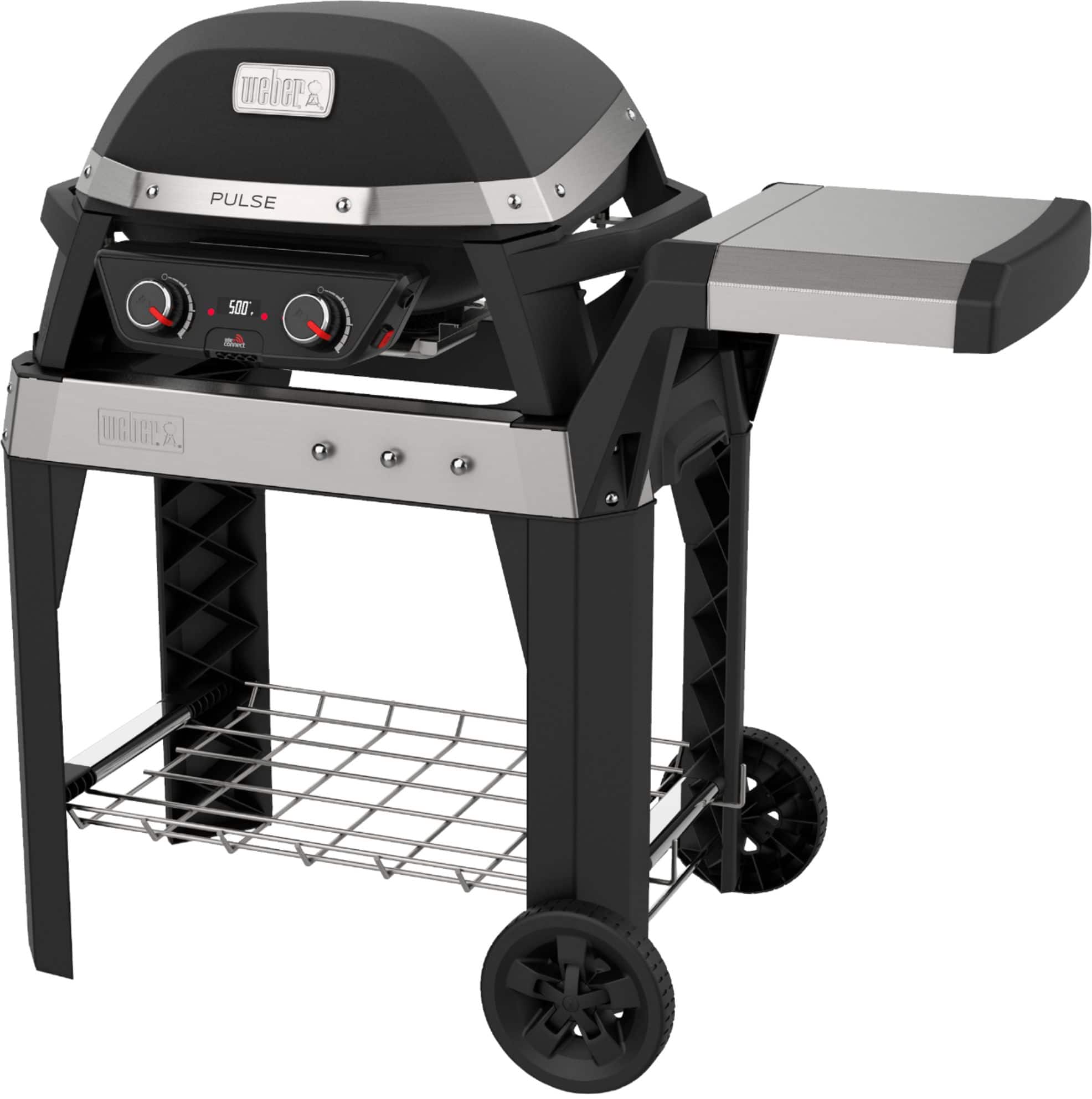 Weber - Pulse 2000 Electric Outdoor Grill with Cart - Black - Angle_Zoom