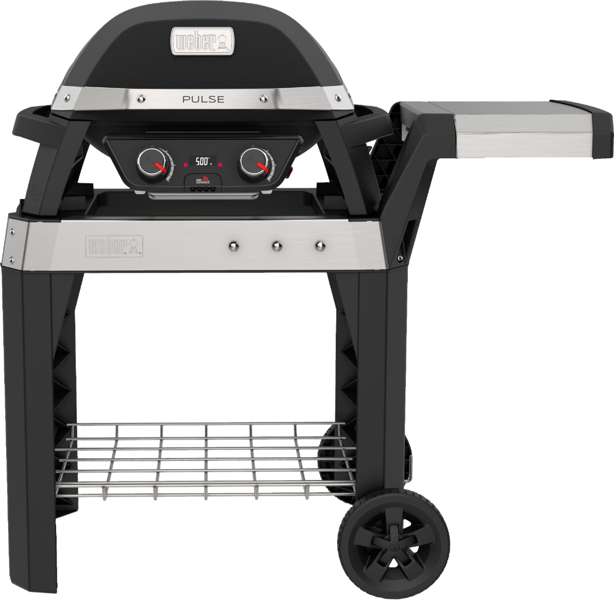 te binden Afzonderlijk relais Weber Pulse 2000 Electric Outdoor Grill With Cart Black 85012001 - Best Buy