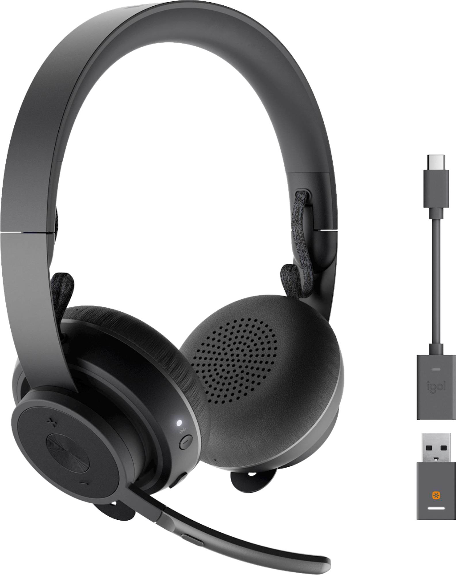 Logitech - Zone 900 Wireless Bluetooth Noise Canceling Over-Ear Headset - Graphite