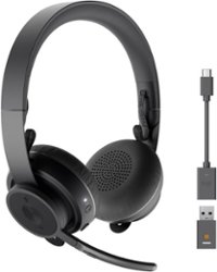 Logitech - Zone 900 Wireless Bluetooth Noise Canceling On-Ear Headset - Graphite - Front_Zoom