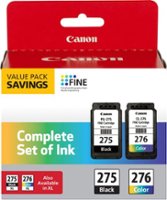 Canon - PG-275/CL-276 2-Pack Standard Capacity Ink Cartridges - Black/Multi - Front_Zoom