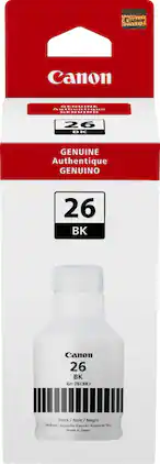 Canon - MegaTank GI-26 Ink Bottle - Pigment Black