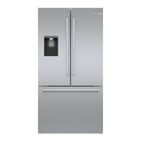 Bosch - 500 Series 26 cu. ft. French Door Standard-Depth Smart Refrigerator with External Water and Ice - Stainless Steel - Front_Zoom