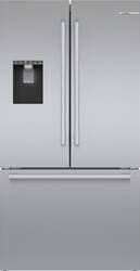Bosch - 500 Series 26 Cu. Ft. French Door Smart Refrigerator with QuickIcePro - Stainless Steel - Front_Zoom