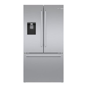 Bosch - 500 Series 26 cu. ft. French Door Standard-Depth Smart Refrigerator with External Water and Ice