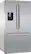 Angle. Bosch - 500 Series 26 Cu. Ft. French Door Smart Refrigerator with QuickIcePro - Stainless Steel.
