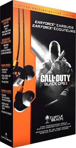 Angle Standard. Turtle Beach - Call of Duty: Black Ops II Ear Force Limited Edition Earbuds.