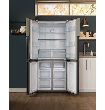 Haier 33 in. Wide 16.8 Cu. Ft. 4 Door French Door Counter Depth Haier 33 in. Wide 16.8 Cu. Ft. 4 Door French Door Counter Depth