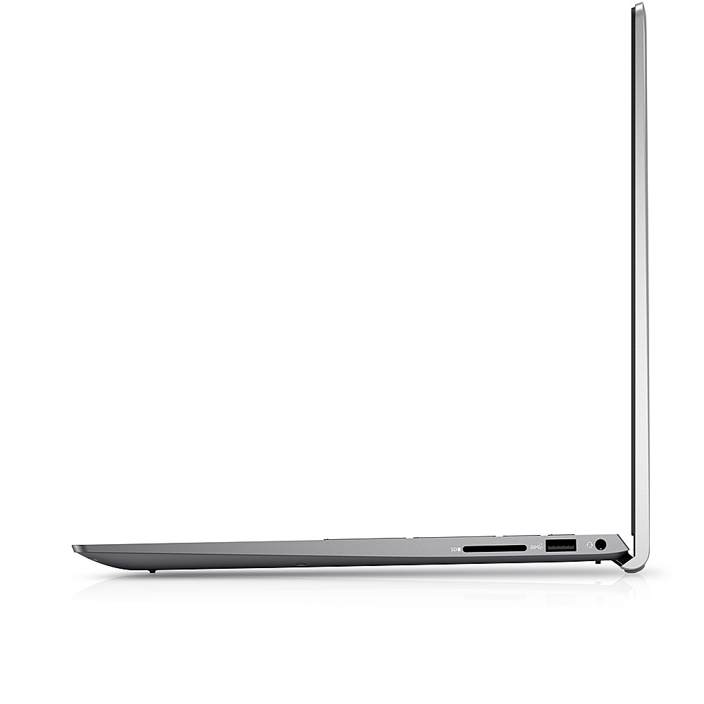 Left View: Dell - Inspiron 5000 15.6" Laptop - Intel Core i5 - 12GB Memory - 512GB Solid State Drive - Silver