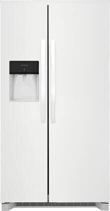 Frigidaire - 25.6 Cu. Ft. Side-by-Side Refrigerator - White