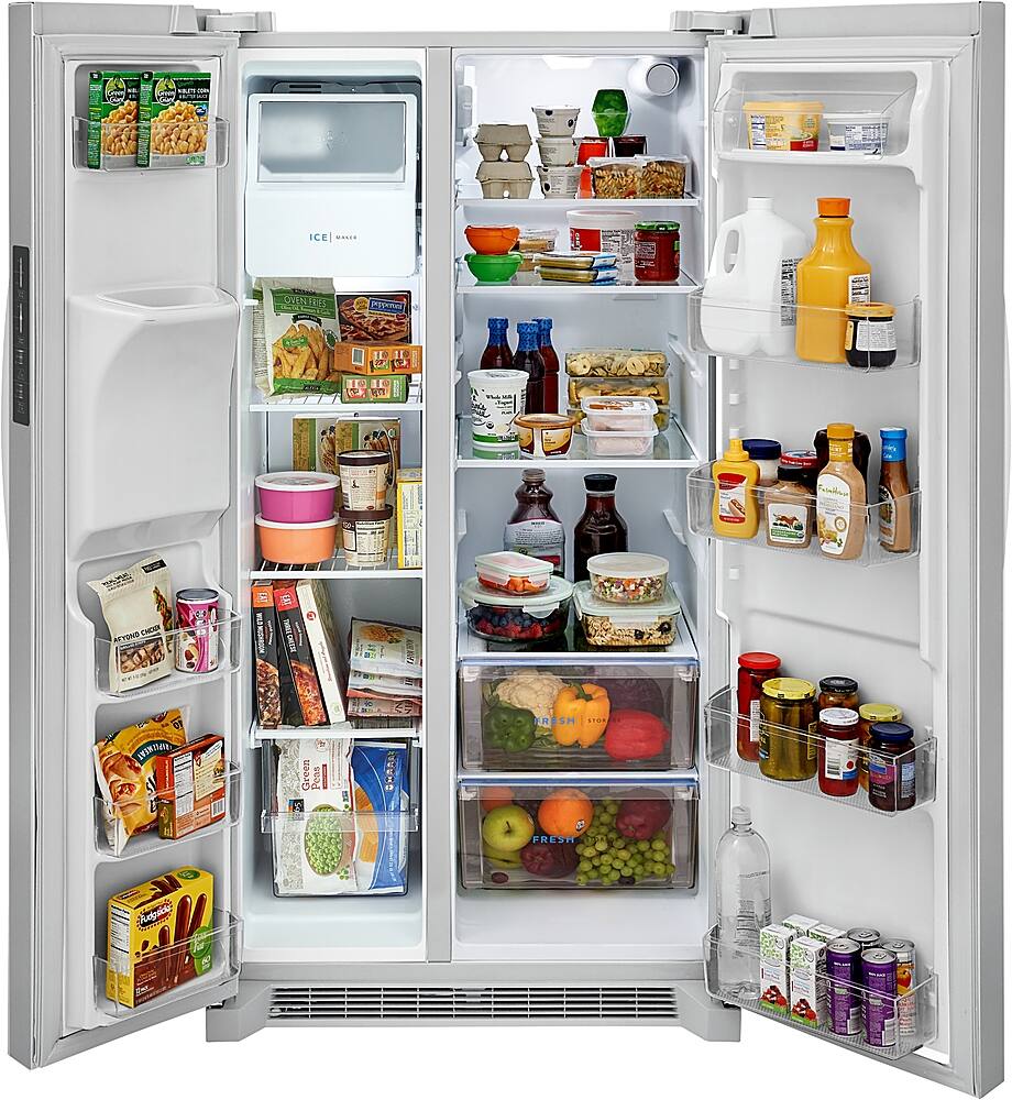 Alt View 1. Frigidaire - 25.6 Cu. Ft. Side-by-Side Refrigerator - White.