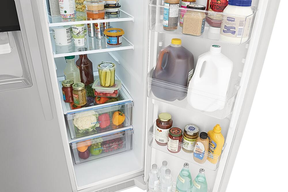 Alt View 5. Frigidaire - 25.6 Cu. Ft. Side-by-Side Refrigerator - White.