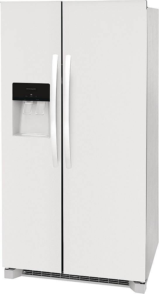 Left. Frigidaire - 25.6 Cu. Ft. Side-by-Side Refrigerator - White.