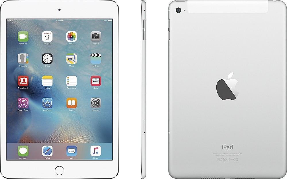 Best Buy: Certified Refurbished Apple iPad Mini (4th Generation) (2015) Wi-Fi  + Cellular (Unlocked) 64GB Silver MK732LL/A