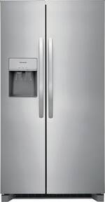 Frigidaire - 25.6 Cu. Ft. Side-by-Side Refrigerator - Stainless Steel - Front_Standard