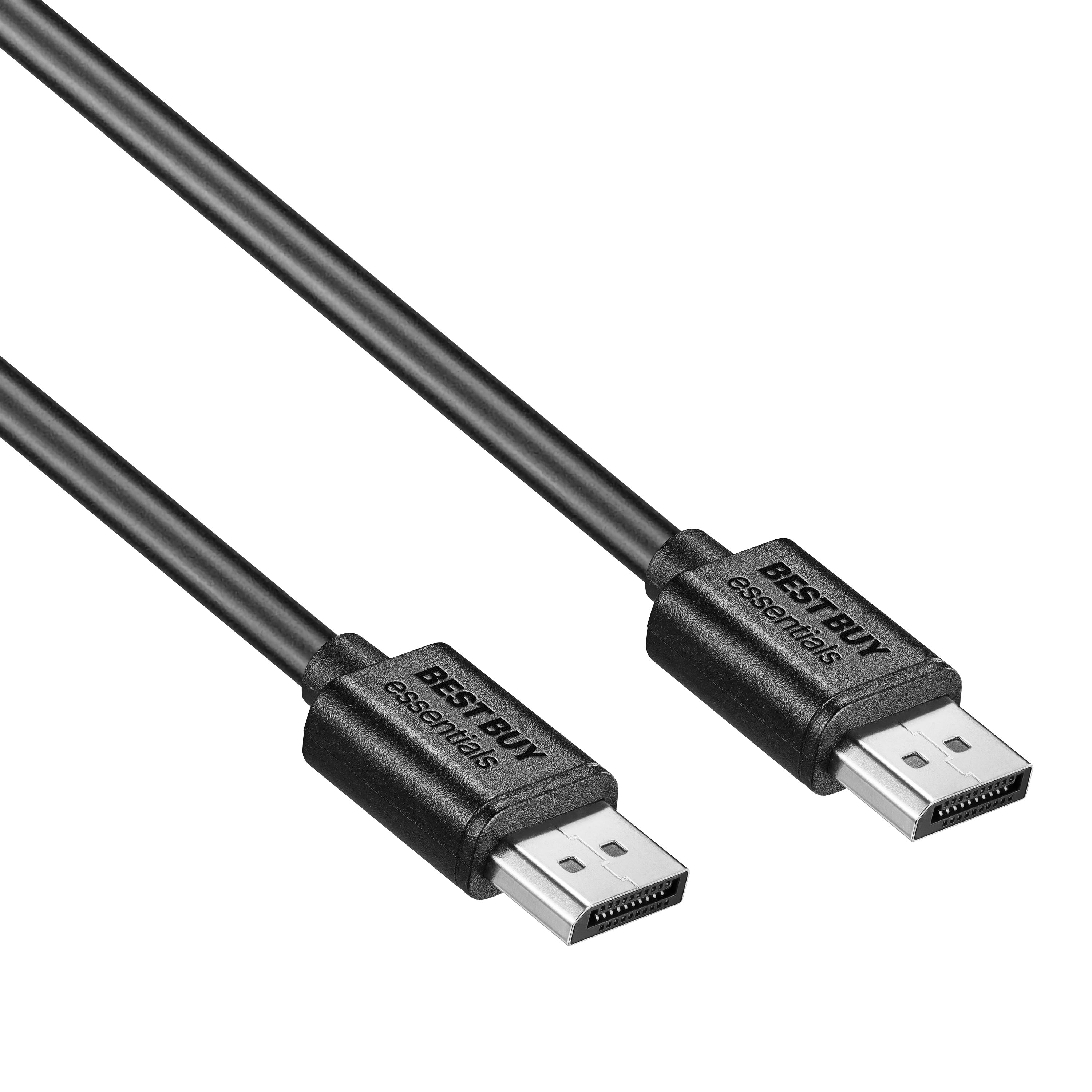 Left View: Best Buy essentials™ - 6.5' DVI-D Single Link Cable - Black