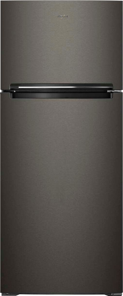Whirlpool - 17.7 Cu. Ft. Top Freezer Refrigerator - Black stainless steel