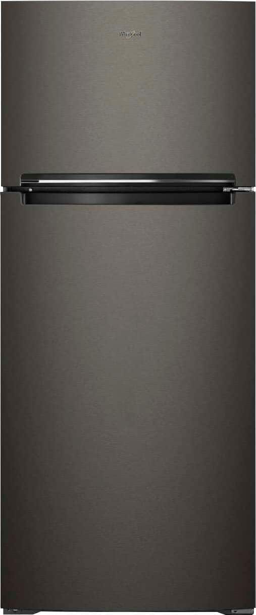 Whirlpool - 17.7 Cu. Ft. Top Freezer Refrigerator - Black Stainless Steel - Front_Zoom