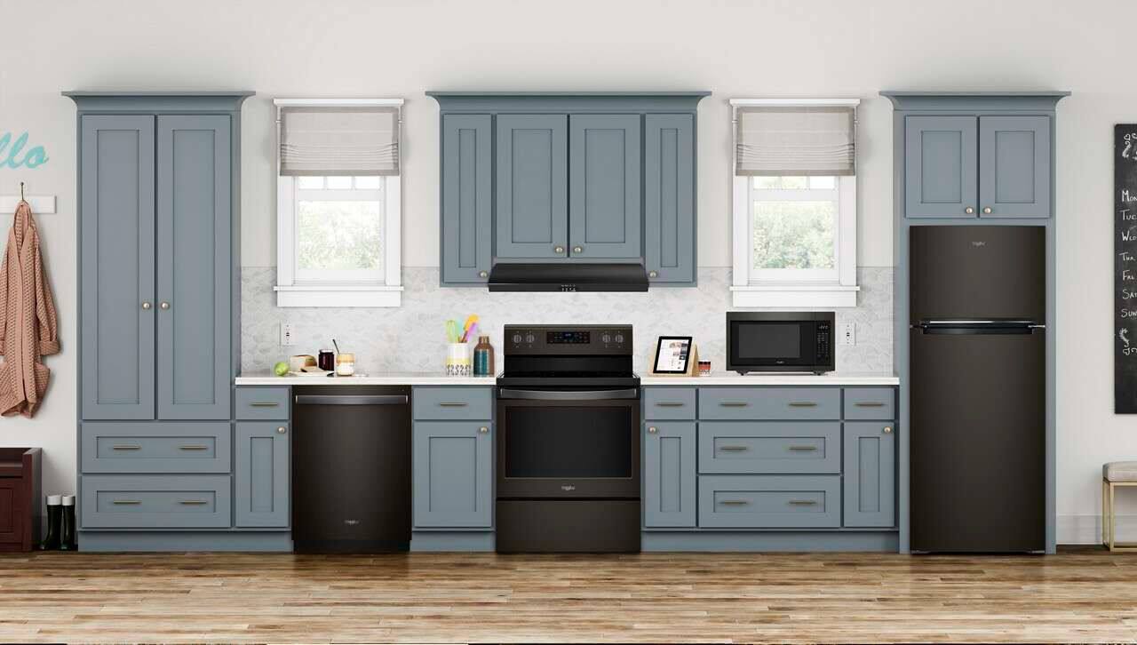 Alt View 14. Whirlpool - 17.7 Cu. Ft. Top Freezer Refrigerator - Black Stainless Steel.