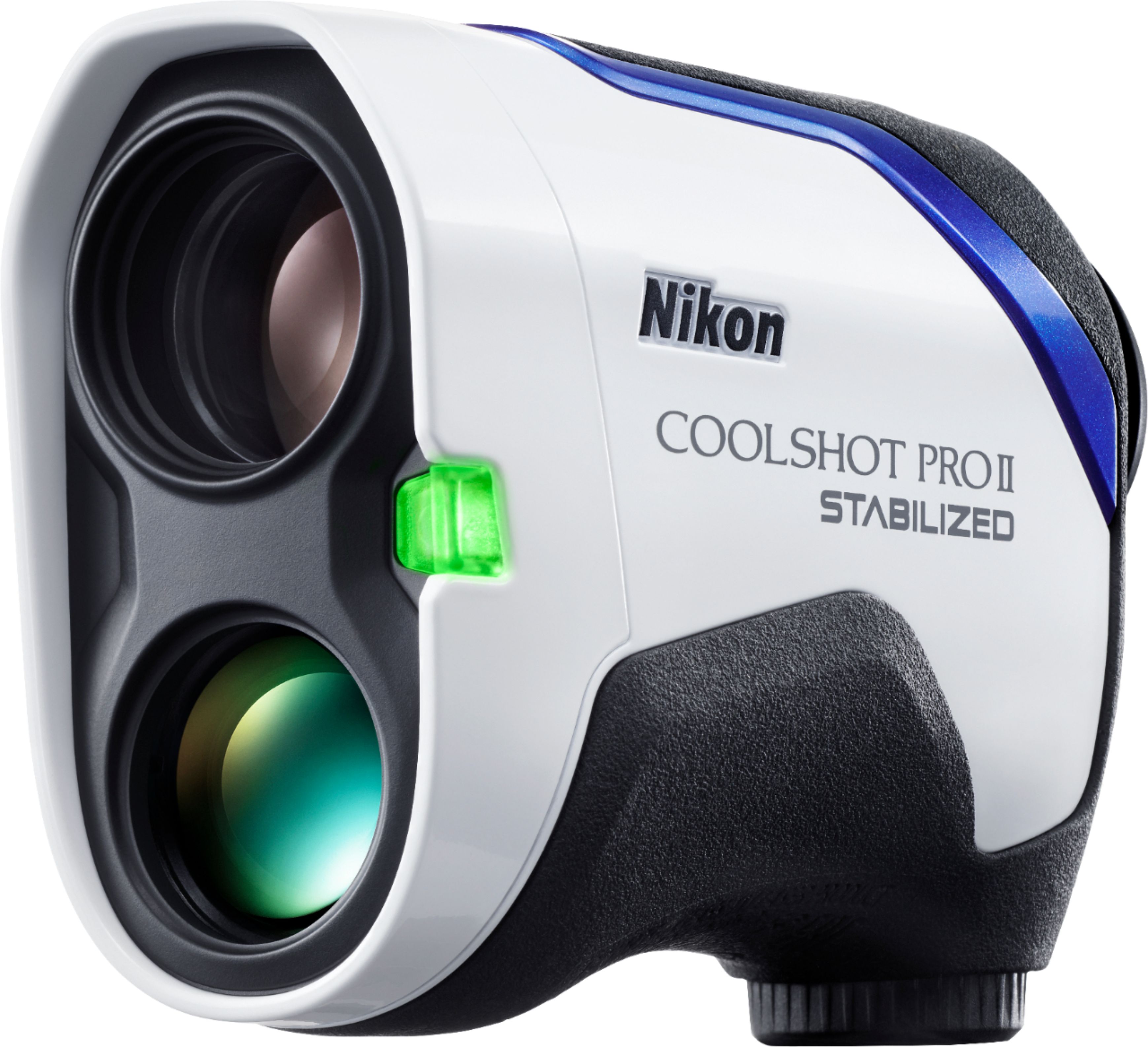 Nikon Coolshot ProII Stabilized Golf Laser Rangefinder White/Blue 
