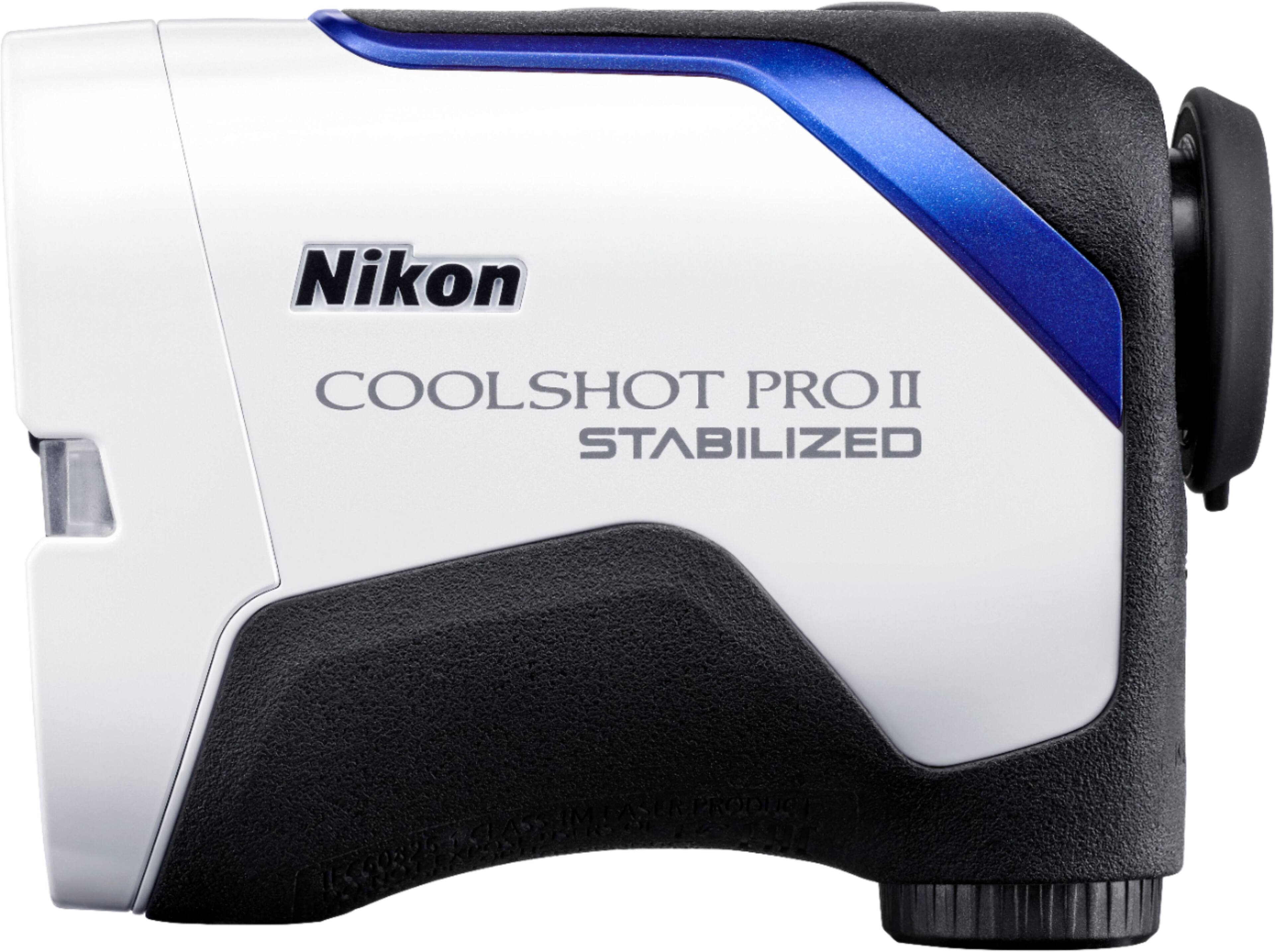Alt View 12. Nikon - Coolshot ProII Stabilized Golf Laser Rangefinder - White/Blue/Black.