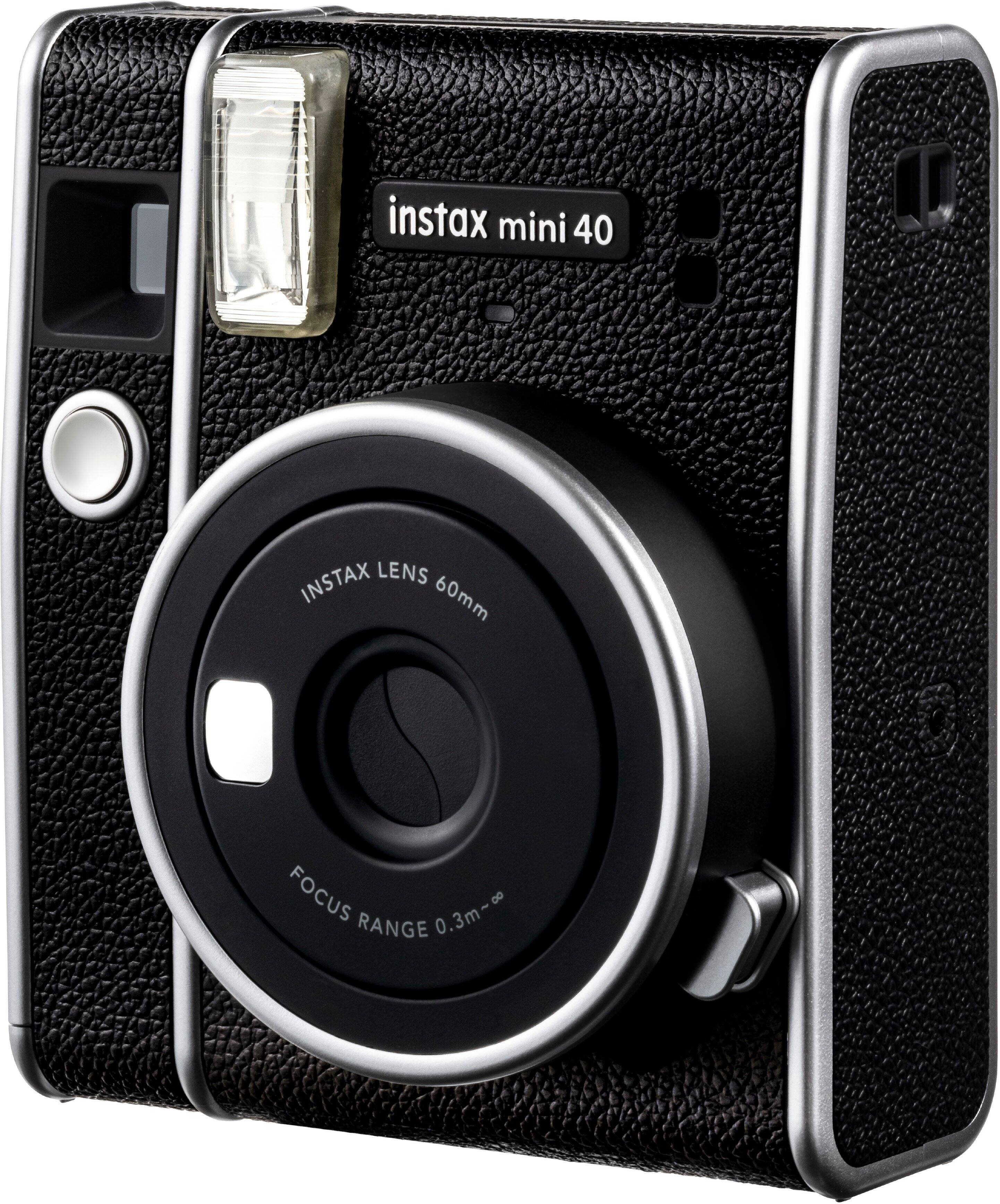 Left. Fujifilm - INSTAX MINI 40 Instant Film Camera - Black.