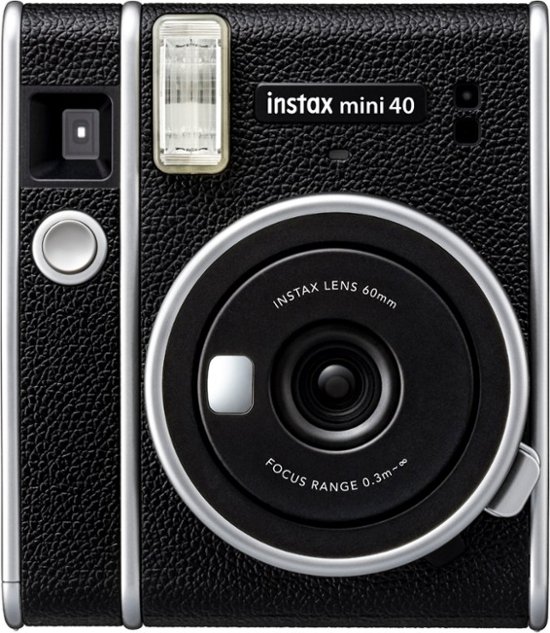 canal visitar sí mismo Fujifilm INSTAX MINI 40 Instant Film Camera Black 16696875 - Best Buy