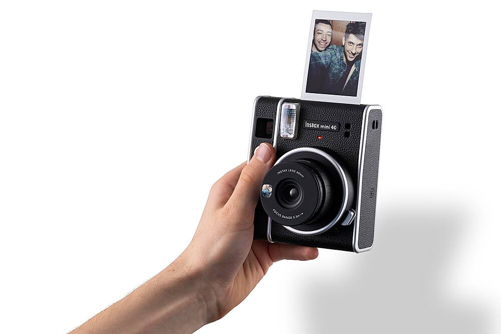 Alt View 2. Fujifilm - INSTAX MINI 40 Instant Film Camera - Black.