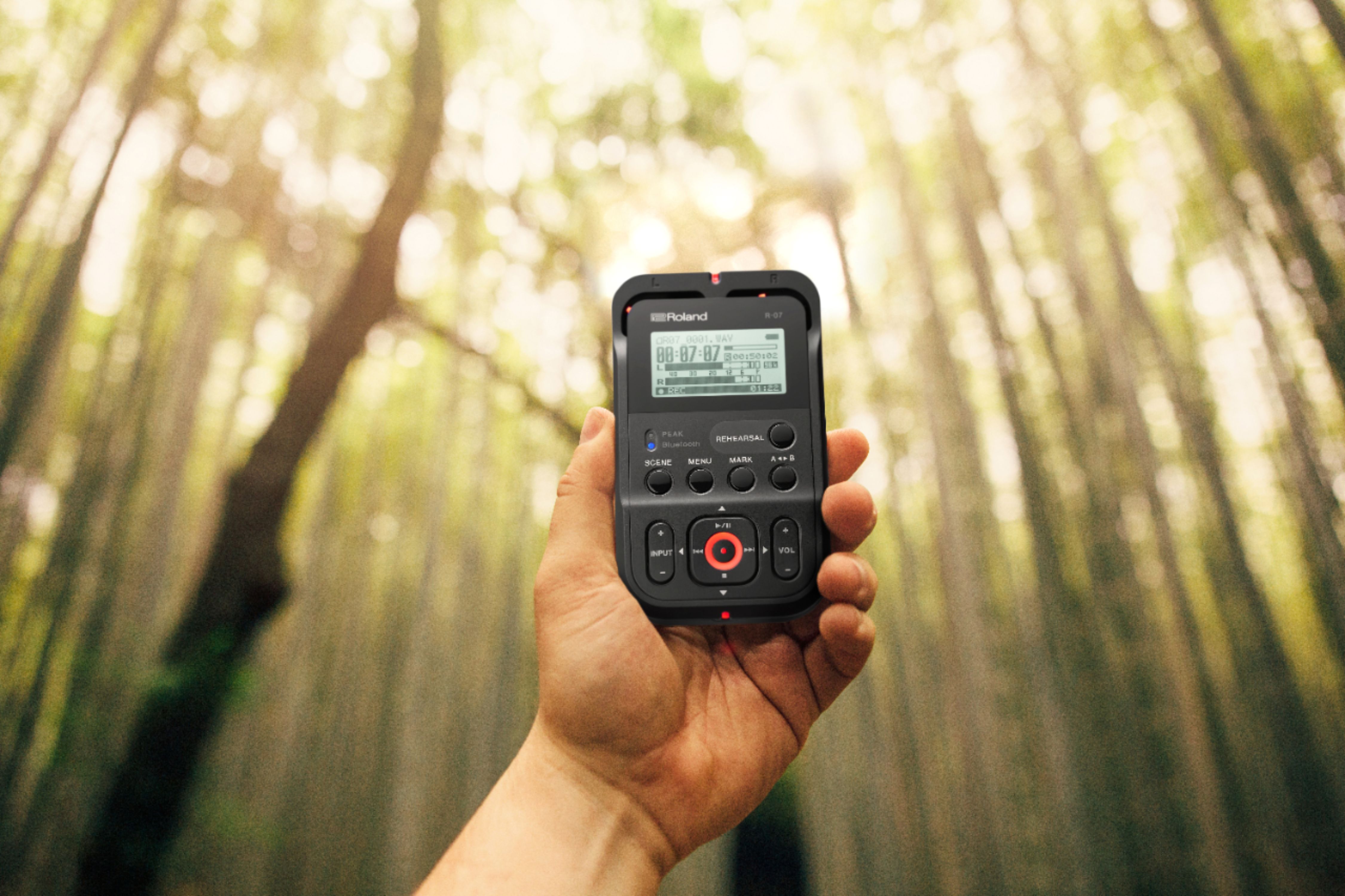Angle View: TASCAM - Stereo Handheld Digital Audio Recorder and USB Audio Interface
